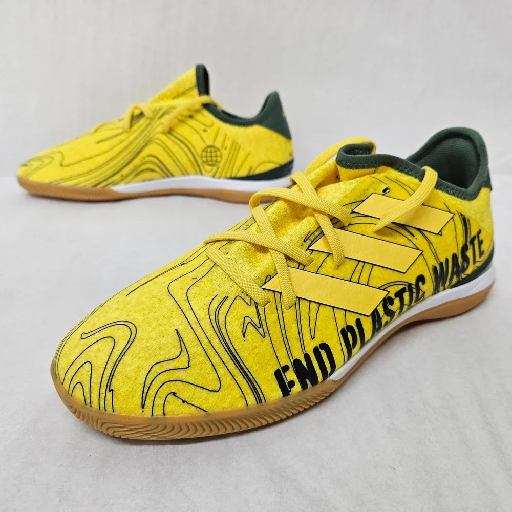 Adidas Gamemode Knit PB IN Indoor Soccer Shoe HR1741 Yellow Green Mens Size‎ 9